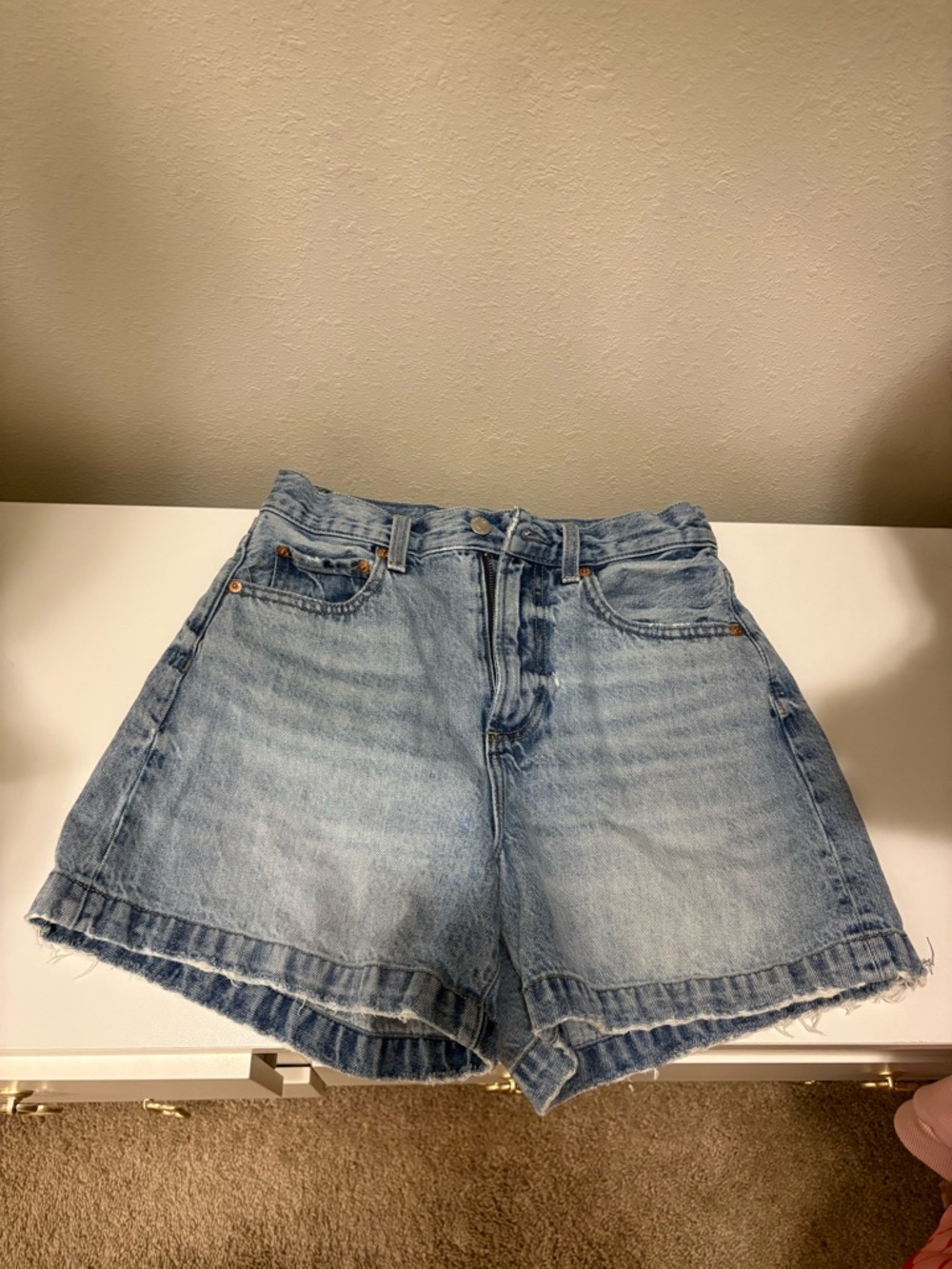 SAIGE HIGH RISE A-LINE SHORT - FRENCH RIVIERA